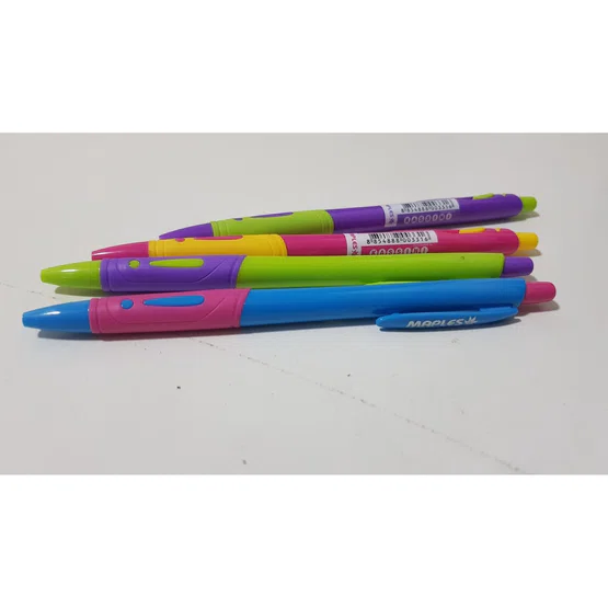 ปากกา Maples MP919a หมึกสีน้ำเงิน ด้ามคละสี  1 ด้าม