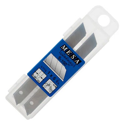 ใบมีดคัตเตอร์เล็ก 60 องศา มีซ่า S-100  Mesa cutter blades   1กล่อง/6ใบมีด   จำนวน 1 กล่อง