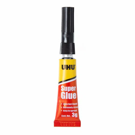 กาวซุปเปอร์กลู 3 กรัม รุ่นธรรมดา UHU Super Glue Liquid