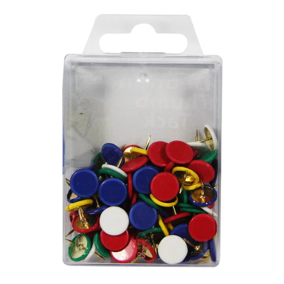 หมุดปักเอนกประสงค์ สีทึบ (Thumb Tack) BENNON No.6351