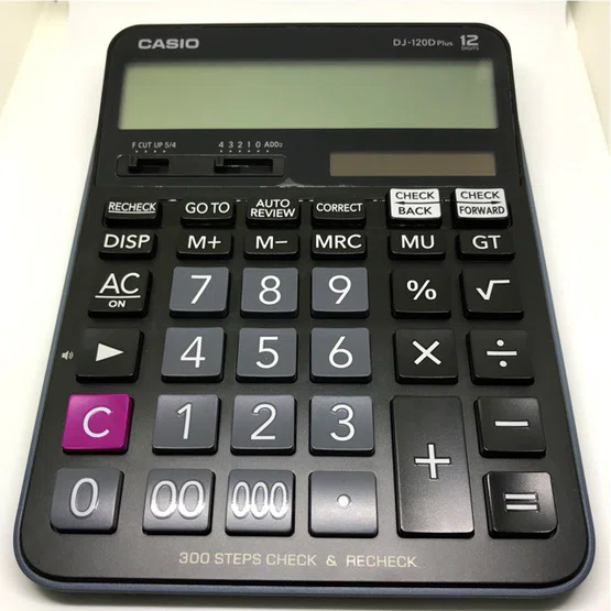 เครื่องคิดเลข CASIO DJ-120D Plus 12หลัก ของแท้ 100% รับประกัน2ปีจากCMG