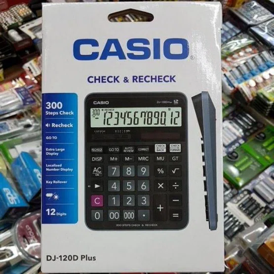 เครื่องคิดเลข CASIO DJ-120D Plus 12หลัก ของแท้ 100% รับประกัน2ปีจากCMG