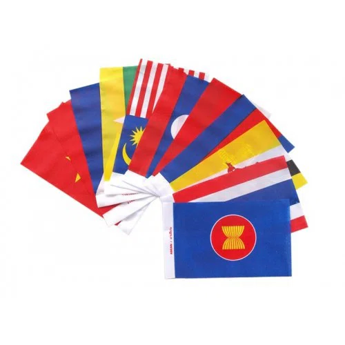 ธงราวกลุ่มประเทศอาเซียน (เส้นละ 11 ผืน)