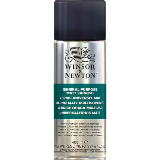 สเปรย์วานิชเคลือบทั่วไปแบบผิวด้าน Winsor & Newton general purpose matt varnish 400 มล