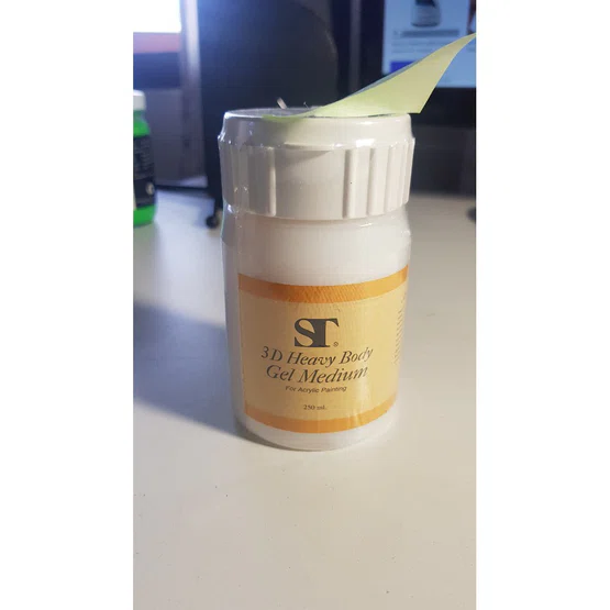 ST 3D Heavy body Gel medium สื่อผสมสีเพื่อความเงานวล ให้ภาพนูน 250ml