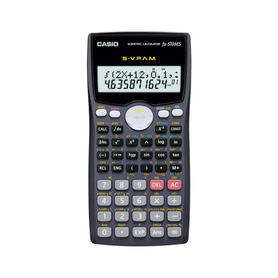 Casio Fx-570ms เครื่องคิดเลขวิทยาศาสตร์ ของแท้