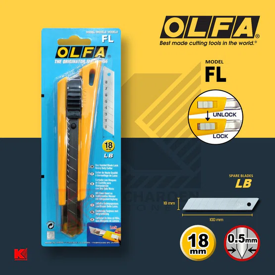 OLFA คัตเตอร์ ใหญ่ FL จำนวน 1 ชิ้น