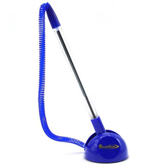 QuanTum Pen Stand ควอนตั้มปากกาพร้อมแท่นตั้งโต๊ะ น้ำเงิน 0.7