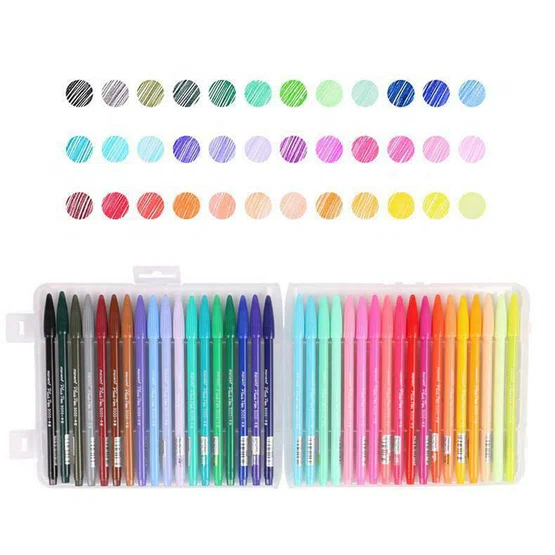 ปากกาสี​ Monami​ ​Plus​ Pen​ 3000 Non Permanent fine liner​ (36​Color​ แบบกล่อง)​