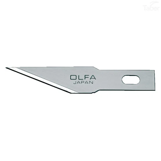 OLFA KB4-S ใบมีดสำหรับงานตัดชิ้นเล็ก พื้นที่แคบ ตัดฉลุ / สำหรับคัตเตอร์ OLFA AK-4