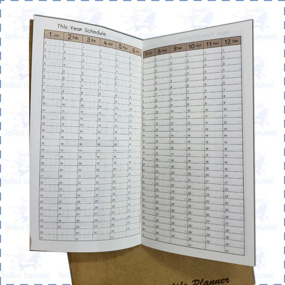 สมุดลงตารางงาน Life Planner Darling รุ่น KJD1529  สมุดฟรีแพลนเนอร์ 1 เล่ม