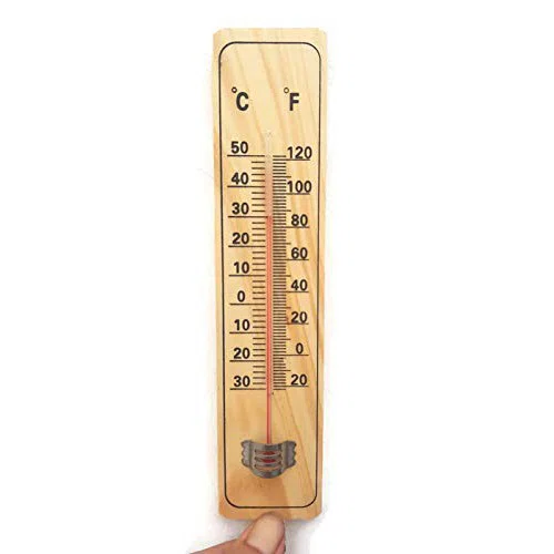 เทอร์โมมิเตอร์ เครื่องวัดอุณหภูมิ Wooden Thermometer