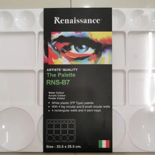 Renaissance Watercolor Palette เรนาซองซ์ ถาดจานสีน้ำ RNS-B7 ขนาด 33.5x25.5 cm