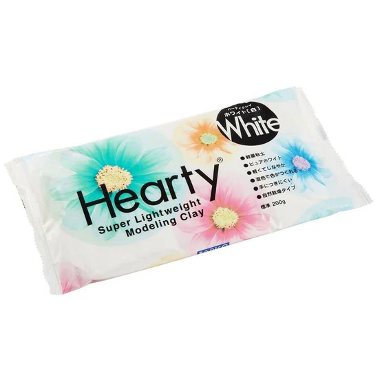 Hearty ดินญี่ปุ่นสีขาว ขนาด 200g / Hearty Super Lightweight Modeling Clay 200g