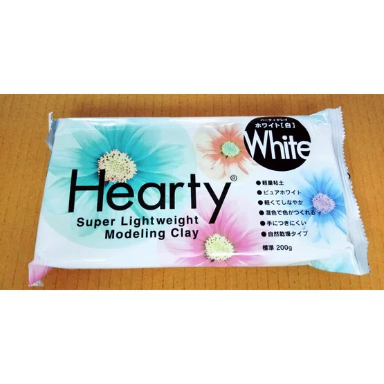 Hearty ดินญี่ปุ่นสีขาว ขนาด 200g / Hearty Super Lightweight Modeling Clay 200g