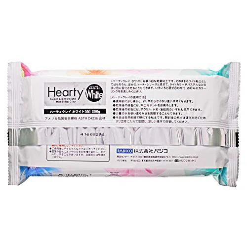 Hearty ดินญี่ปุ่นสีขาว ขนาด 200g / Hearty Super Lightweight Modeling Clay 200g