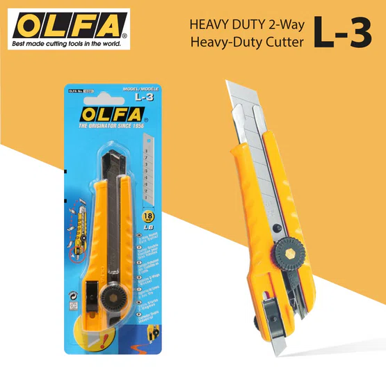 มีดคัตเตอร์ OLFA รุ่น L-3 จำนวน 1 ชิ้น