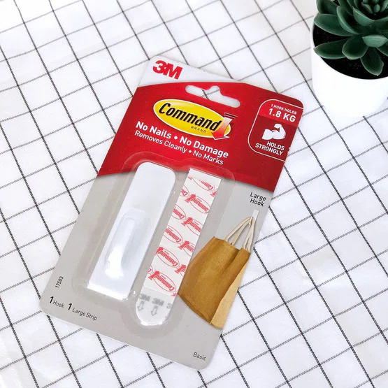 ตะขอเบสิคขนาดใหญ่ Basic Large Hook คอมมานด์ 3M 17503ANZ