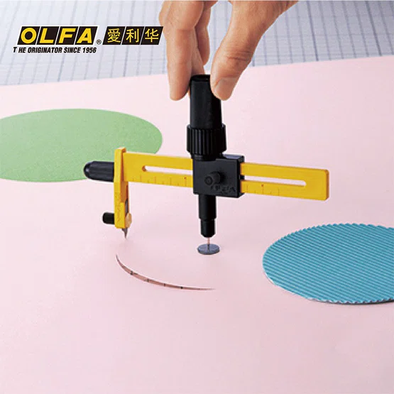 OLFA มีดคัตเตอร์ รุ่น CMP-1 คัตเตอร์วงเวียน คัตเตอร์วงกลม [Compass Circle Cutter]