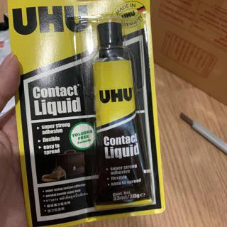 UHU Contact liquid กาวติดรองเท้า ติดหนัง ติดผ้า ขนาด 33ml / 30g