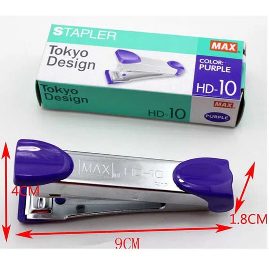 เครื่องเย็บกระดาษ ตรา Max รุ่น HD-10 คละสี