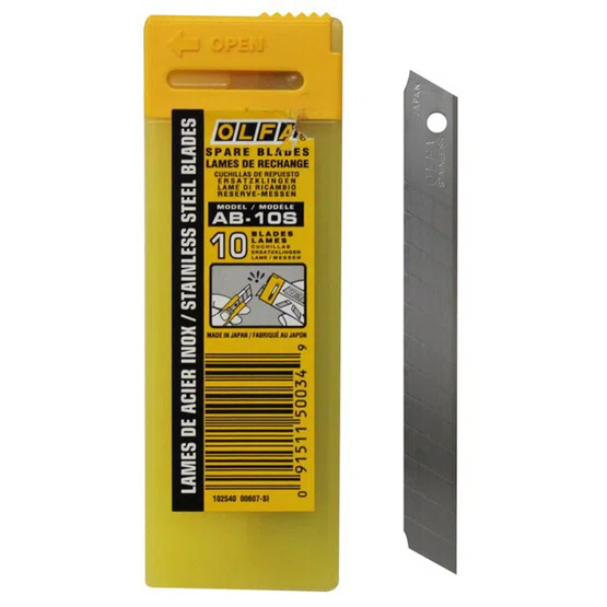 ใบมีดคัตเตอร์ โอฟ่า AB-10S ( 1 หลอด )