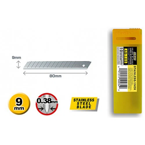 ใบมีดคัตเตอร์ โอฟ่า AB-10S ( 1 หลอด )