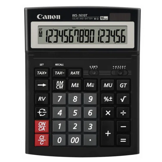 WS-1610T เครื่องคิดเลขตั้งโต๊ะ Canon 16 หลัก (ของแท้)
