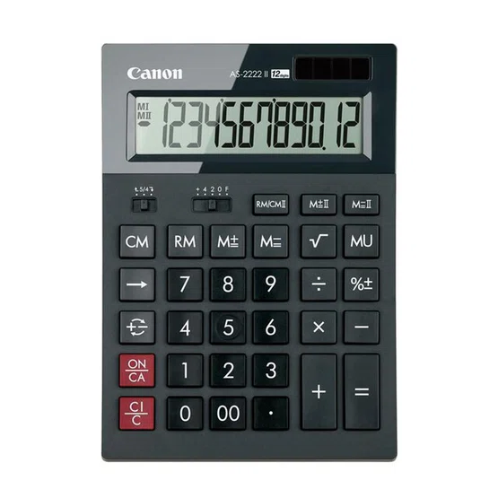 Canon Calculator AS-2222 เครื่องคิดเลข 12หลัก (ของแท้ 100%)