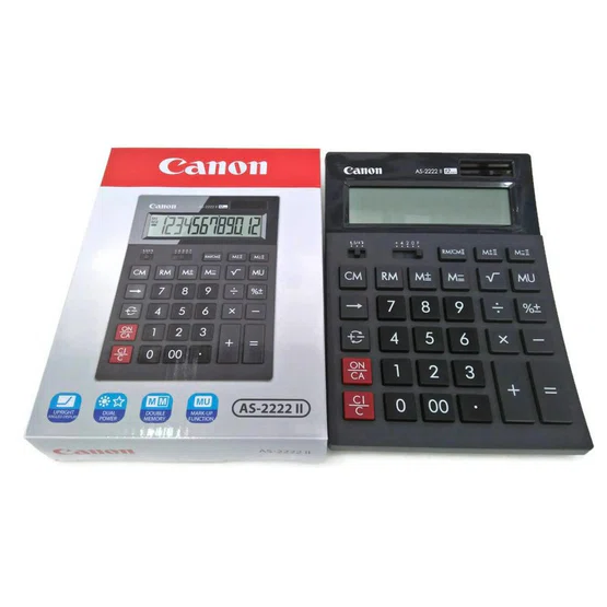 Canon Calculator AS-2222 เครื่องคิดเลข 12หลัก (ของแท้ 100%)