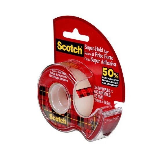 Scotch super hold tape เทปใสพร้อมที่ตัด แกน 1 นิ้ว 3/4"x18หลา รุ่น 700