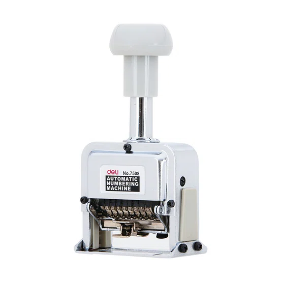 เครื่องตีเบอร์ 8 หลัก Deli Numbering Machine #7508