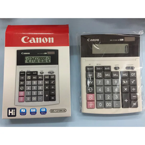 WS-1210HI III เครื่องคิดเลขตั้งโต๊ะ Canon 12 หลัก (ของแท้)