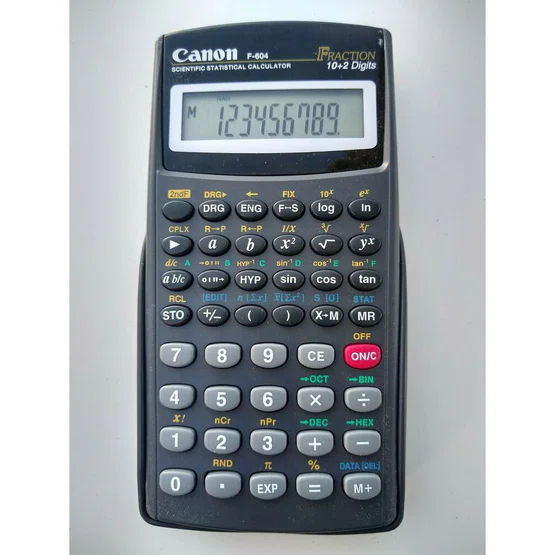 เครื่องคิดเลขวิทยาศาสตร์ Canon รุ่น F-604 ของแท้