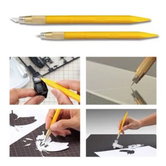 คัตเตอร์ OLFA  AK-5/5B พร้อมใบมีด 5 ใบ มีดคัตเตอร์สำหรับงานฝีมือ
