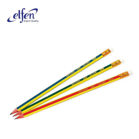 ELFEN ดินสอ HB ดินสอดำ เอลเฟ่น รุ่น 2002 (กระปุก 50 แท่ง) ดินสอไม้