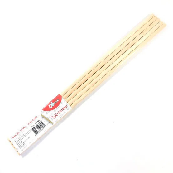 ไม้แท่งกลม DMak (DIY)  รุ่น 141 wo   ยาว 30 ซม  เส้นผ่าศูนย์กลาง 0.6ซม   จำนวน 1 แพ้ค/5แท่ง