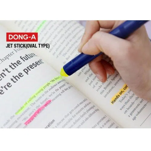 ปากกาเน้นข้อความ Dong-A Jet Stick Safe แพ็ค 5 สี