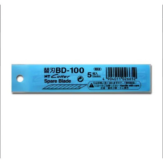 ใบมีดคัตเตอร์ NT BD-100   1หลอด / 5ใบมีด  จำนวน 1 หลอด