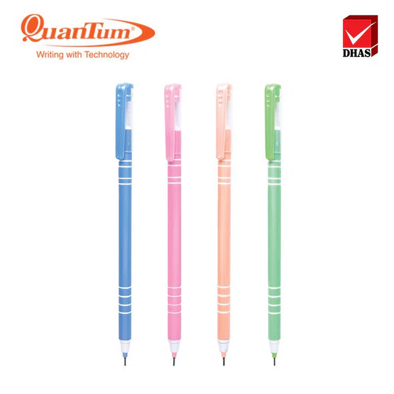 ปากกาลูกลื่น Quantum รุ่น Skate 117 ขนาด 0.7มม. สีน้ำเงิน  50แท่ง/กระปุก