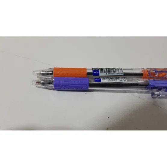 ปากกาเจล 0.7 มม. หมึกสีน้ำเงิน ด้ามคละสี  Quantum geloplus 007 Grip  0.7mm  1ด้าม