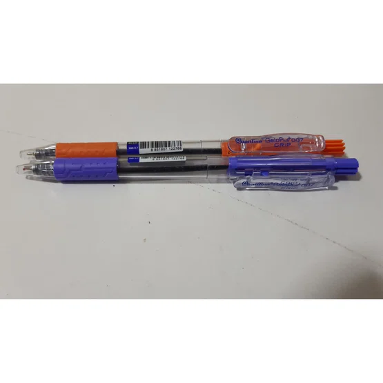 ปากกาเจล 0.7 มม. หมึกสีน้ำเงิน ด้ามคละสี  Quantum geloplus 007 Grip  0.7mm  1ด้าม