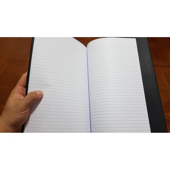 สมุดจดปกเคลือบพลาสติก 2/60 เม้งฮั้ว    ขนาด 19x31 cm  60แกรม 60แผ่น/เล่ม