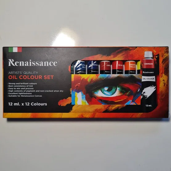 Renaissance Oil Colour Set 12x12ml   เรนาซองค์ ชุดสีน้ำมัน  1 ชุด