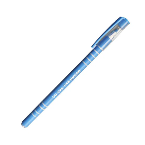 ปากกาลูกลื่น 0.5 มม. 1 ด้าม หมึกสี่น้ำเงิน ด้ามคละสี YOYA 1052