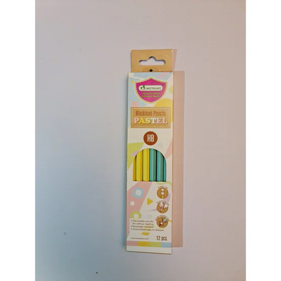 Master Art ดินสอดำ HB ลายพาสเทล Master art รุ่น BLACKLEAD PENCIL  1 กล่อง/12แท่ง