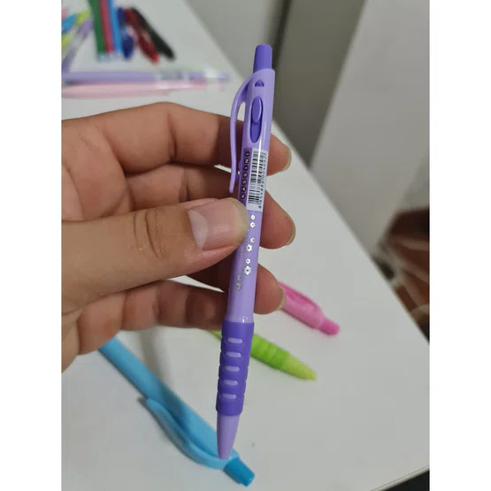 ปากกาลูกลื่น  Maples MP919B หมึกน้ำเงิน ด้ามคละสี 0.5mm 1 แท่ง