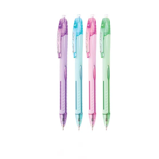 Quantum ปากกาลูกลื่น 0.5 มม. หมึกสีน้ำเงิน ด้ามคละสี รุ่น Juice  1 แท่ง