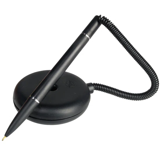 ปากกาลูกลื่นพร้อมแท่นตั้งโต๊ะ 0.7 มม. หมึกสีน้ำเงิน ตรา Flamingo Desk set รุ่น 991  1 ชิ้น
