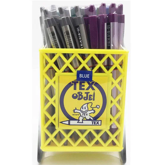 [กระปุก 50ด้าม] ปากกาลูกลื่น TEX 818-01 (0.5มม.) เขียนดีมากๆ หมึกน้ำเงิน
